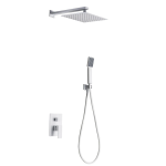 Conjunto Ducha Empotrado Monomando Dublín Blanco Mate Imex