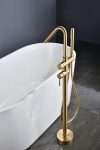 Grifería bañera exenta Corcega oro cepillado