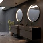 Espejo de Baño Redondo con Luz Ledimex Nepal