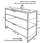 Mueble Estructura 6M01 con patas