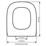 Tapa WC Bellavista Arcadia compatible