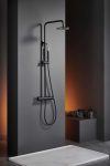 Conjunto ducha monomando Monza Negro Mate Imex