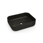 Lavabo Dinan 50 sobre encimera porcelana negro Bathco