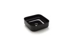 Lavabo sobre encimera cuadrado Dinan 40 porcelana Negro mate Bathco