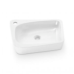 Lavabo sobre encimera porcelana blanco brillo Aragon Bathco