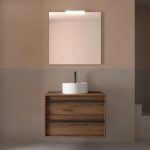 Mueble attila con encimera salgar suspendido natural