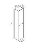 Columna auxiliar pilar alfa roble nordico