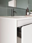 Mueble baño suspendido asimetrico Alfa compact Royo samara fresno