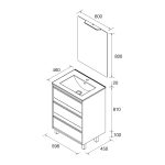 Mueble con patas attila salgar Natural