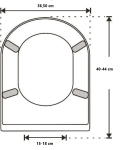 Tapa WC Compatible Ekana duroplast Etoos