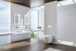 Inodoro suspendido gala innova shower toilet rimless ceramicas gala blanco