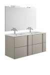 Mueble baño 120 cm doble seno Fessura ceramicas gala