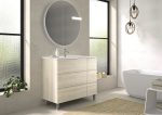 Mueble con patas fessura blanco mate ceramicas gala