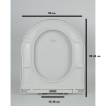 Tapa Wc compatible slim sandwich etoos Makani