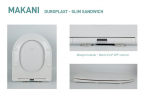 Tapa Wc compatible slim sandwich etoos Makani