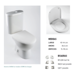 Tapa WC Compatible Ekana duroplast Etoos