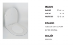 Tapa Wc compatible slim sandwich etoos Makani