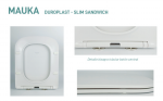 Tapa wc Mauka duroplast etoos slim sandwich