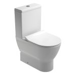 Inodoro btw pegado a la pared emma rimless ceramicas gala blanco brillo asiento slim