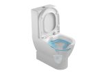 Inodoro btw pegado a la pared emma rimless ceramicas gala blanco brillo asiento slim