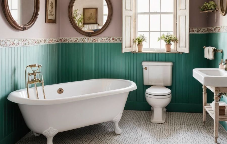 Bañera Antigua Decoración Vintage para Tu Baño