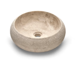 Lavabo sobre encimera domed stone bathco gris