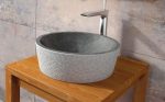 Lavabo sobre encimera stone dual negro circular bathco