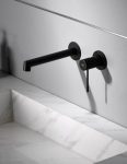 Grifo Lavabo Empotrado Line Negro Mate Imex