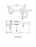 Grifo Lavabo Empotrado Line Negro Mate Imex