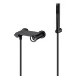 Grifo Monomando Ducha Olimpo Negro Mate Imex