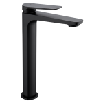 Grifo Monomando Lavabo Caño Alto Nápoles Negro Mate Imex