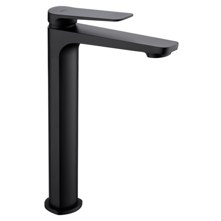 Grifo Monomando Lavabo Caño Alto Nápoles Negro Mate Imex
