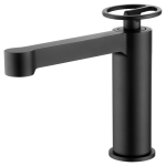 Grifo Monomando Lavabo Olimpo Negro Mate Imex