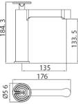 Grifo Monomando Lavabo Olimpo Negro Mate Imex