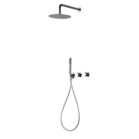 Conjunto Ducha Empotrado Termostático Assen Cromo Imex
