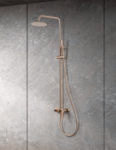Conjunto Ducha Monomando Delos Oro Rosa Cepillado Imex