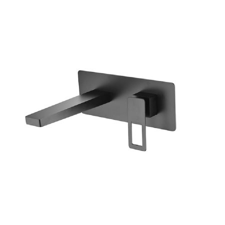 Grifo Lavabo Empotrado Monomando Suecia Negro Mate Imex