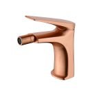 Grifo Monomando Bidé Delos Oro Rosa Cepillado Imex