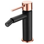 Grifo Monomando Bidé Milos Oro Rosa Brillo Negro Mate Imex