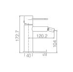 Grifo Monomando Bidé Milos Oro Rosa Brillo Negro Mate Imex