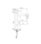 Grifo Monomando Lavabo Caño Alto Moscú Acero S316 Imex