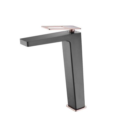 Grifo Monomando Lavabo Caño Alto Suecia Oro Rosa Brillo Negro Mate Imex