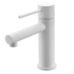 Grifo Monomando Lavabo Milos Blanco Mate Imex