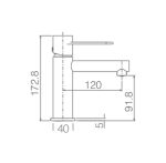 Grifo Monomando Lavabo Milos Blanco Mate Imex