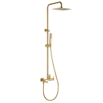 Conjunto Baño Ducha Monomando Toscana Oro Cepillado Imex