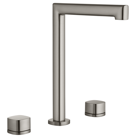 Grifo Bimando Lavabo Caño Alto Toscana Niquel Cepillado Imex