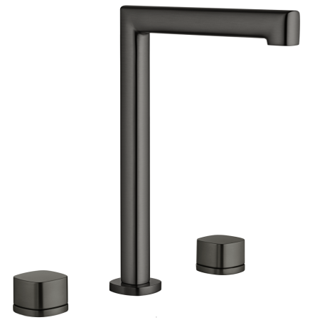Grifo Bimando Lavabo Caño Toscana Black Gun Metal Imex