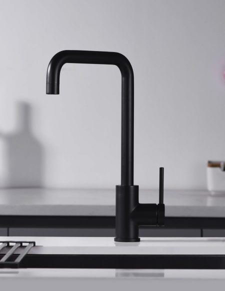 Grifo Cocina Loira Negro Mate Imex1