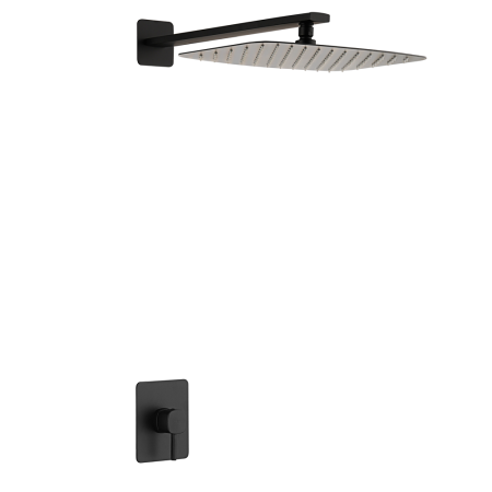 Grifo Ducha Empotrada Monomando 1Vía Rociador Toscana Negro Mate Imex