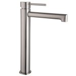 Grifo Monomando Lavabo Caño Alto Toscana Niquel Cepillado Imex